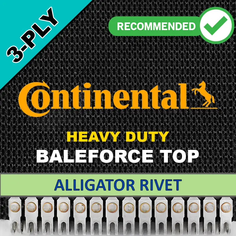 6.8" x 455" | 3 Ply BaleForce Top (HD) | Alligator Rivet 