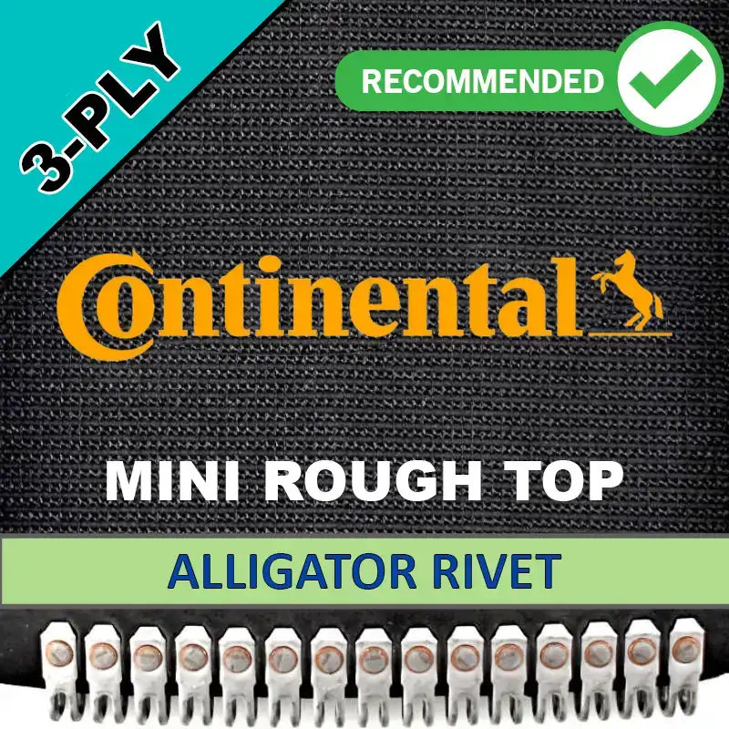 6.8" x 533" | 3 Ply Mini Rough Top | Alligator Rivet 